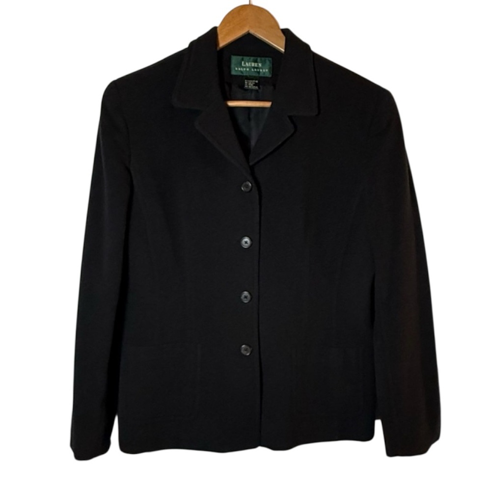Ralph Lauren Women's Classic Black Blazer Size M/L
